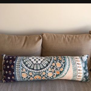 Anthropologie Aurora multicolor pillow 
13” x 39”
2 sides print